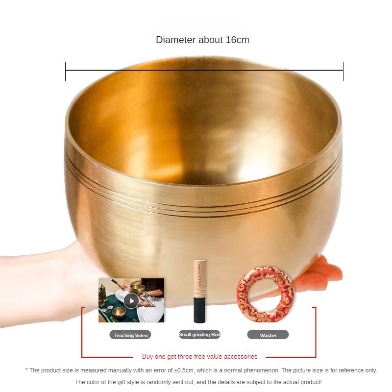 Nepal Singing Bowl Chakra Mindfulness Spiritual Tibetan Singing Bowls Meditation Yoga Buddhist Sound Healing Therapy Decorative