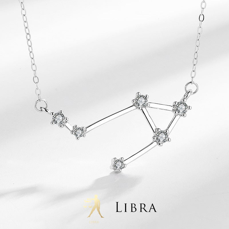 925 Sterling Silver Zodiac Necklace | Astrology Blessing Pendant