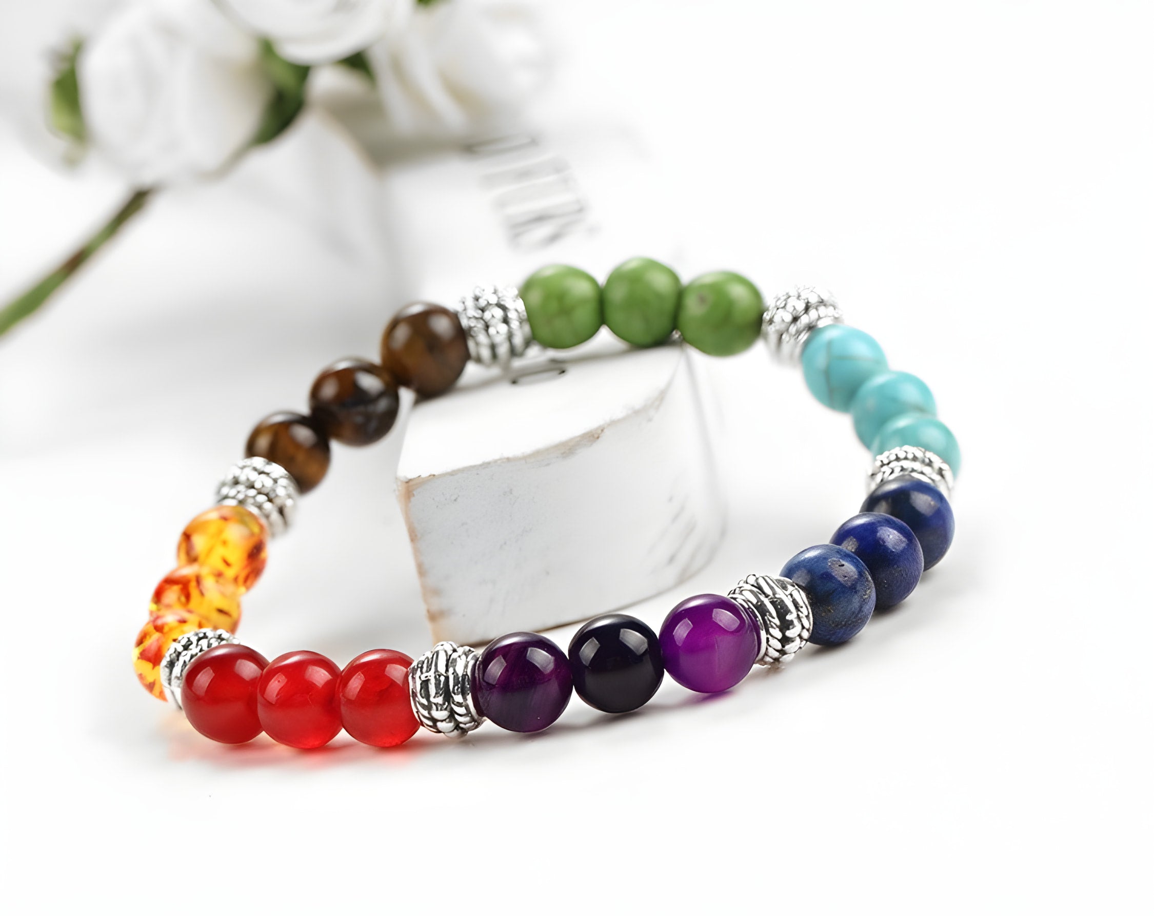 Chakra-ausgleichendes Kristallarmband zur Heilung