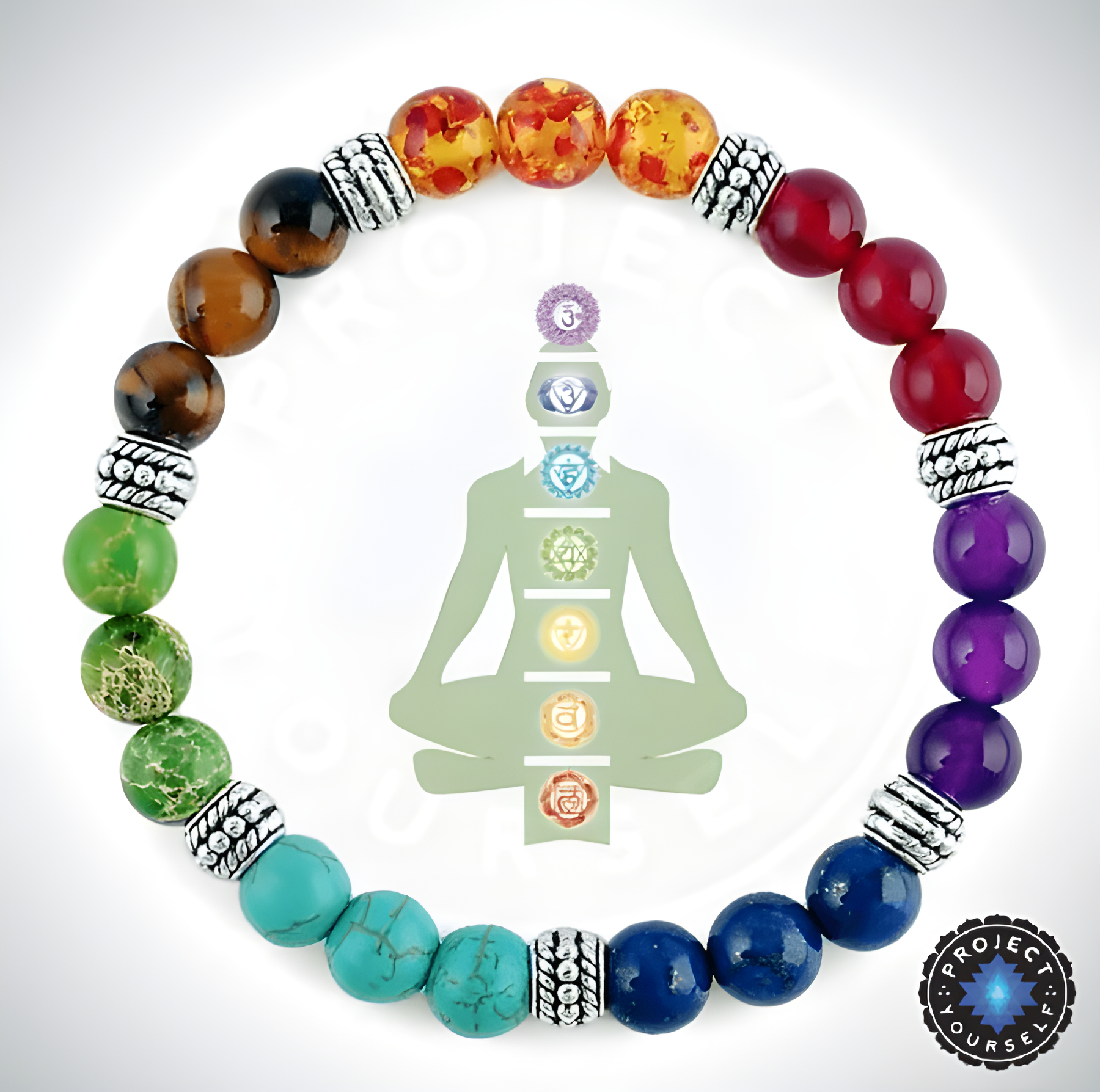Chakra-ausgleichendes Kristallarmband zur Heilung