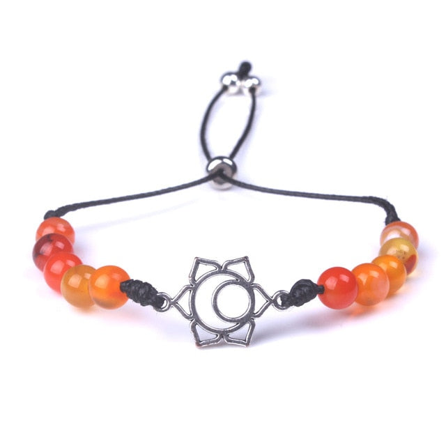 Chakra-ausgleichendes Natursteinarmband