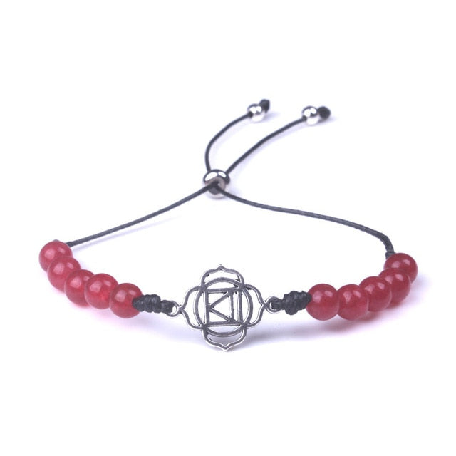 Chakra-ausgleichendes Natursteinarmband