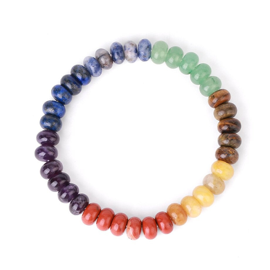 Chakra-ausgleichendes Natursteinarmband