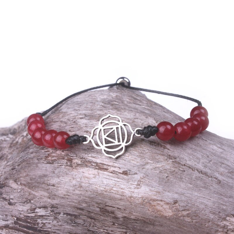 Chakra-ausgleichendes Natursteinarmband