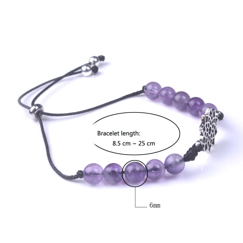 Chakra-ausgleichendes Natursteinarmband