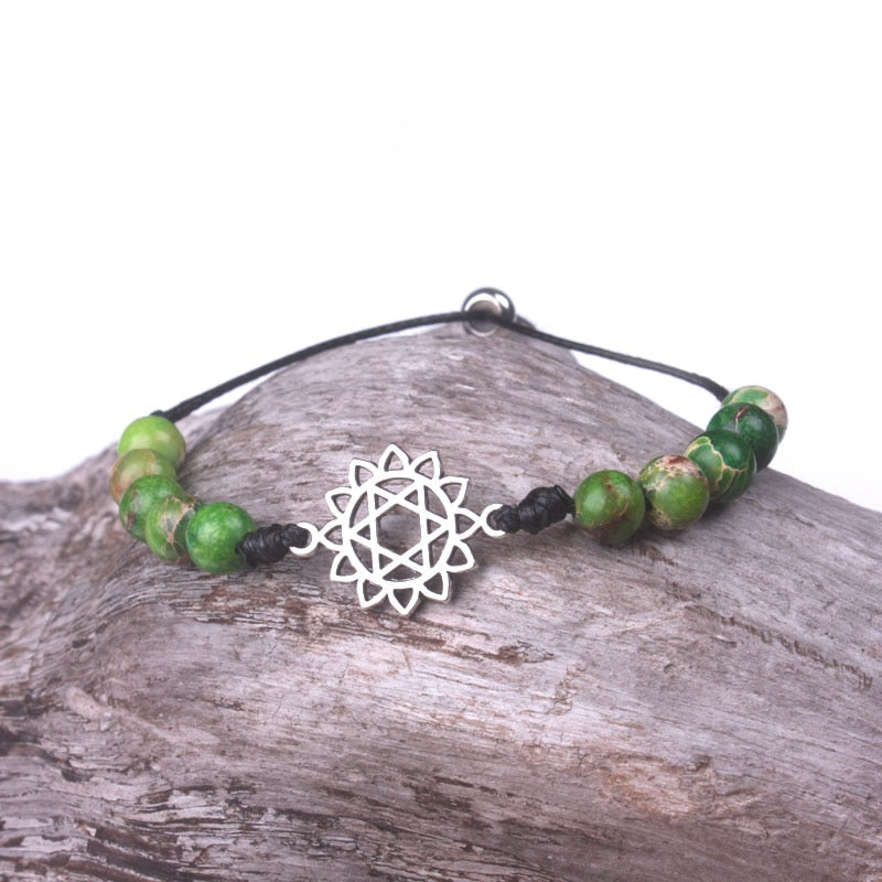 Chakra-ausgleichendes Natursteinarmband
