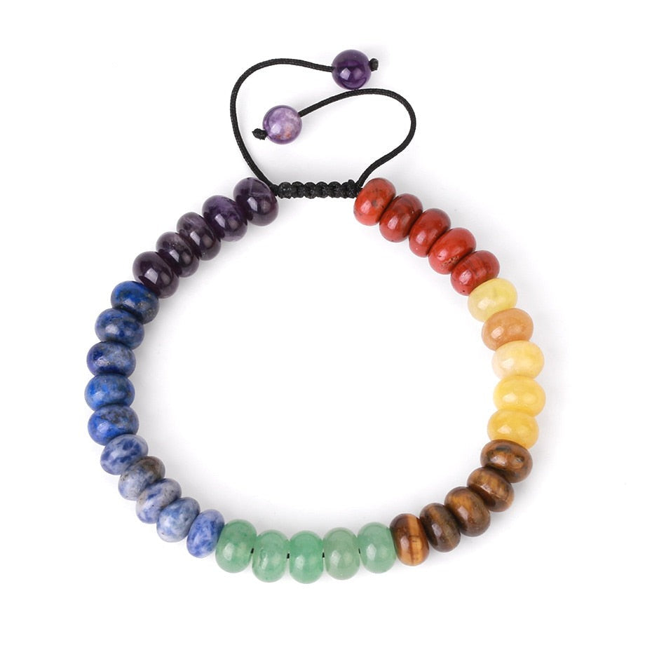 Chakra-ausgleichendes Natursteinarmband
