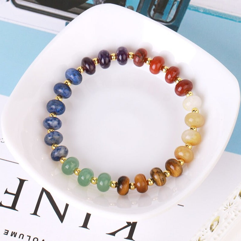 Chakra-ausgleichendes Natursteinarmband