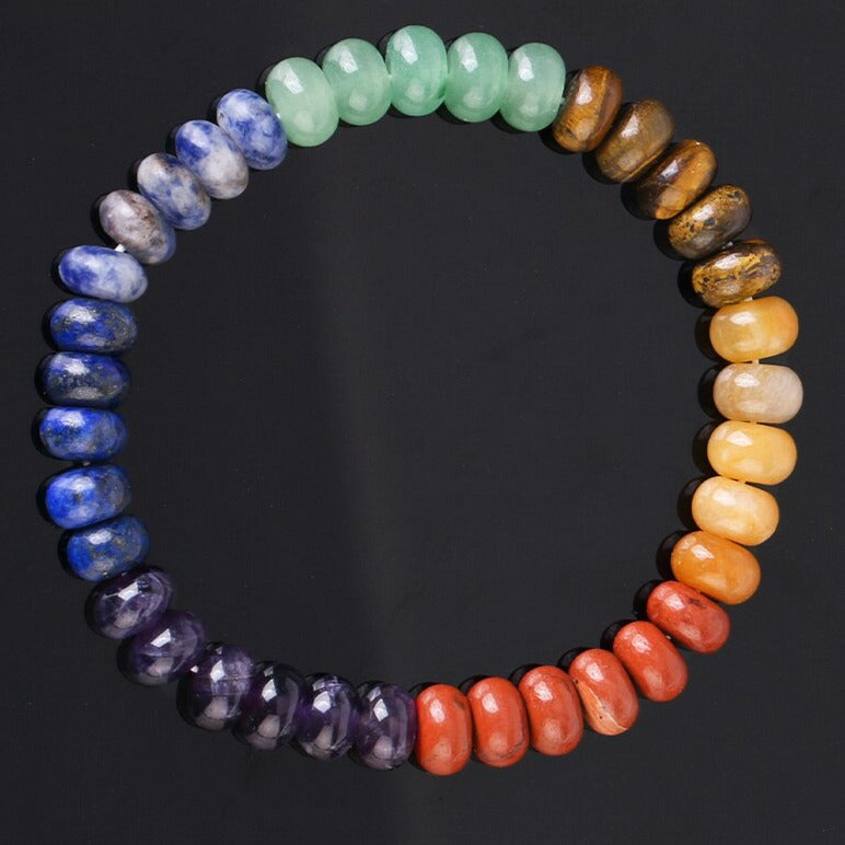 Chakra-ausgleichendes Natursteinarmband