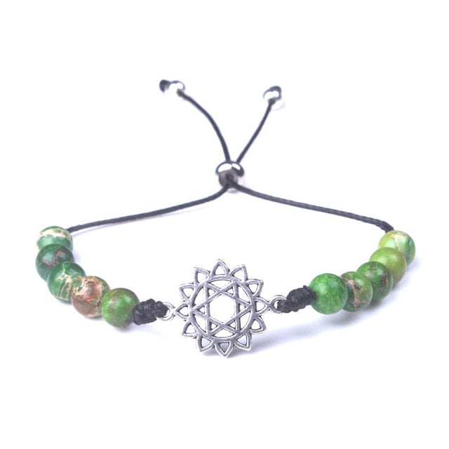 Chakra-ausgleichendes Natursteinarmband
