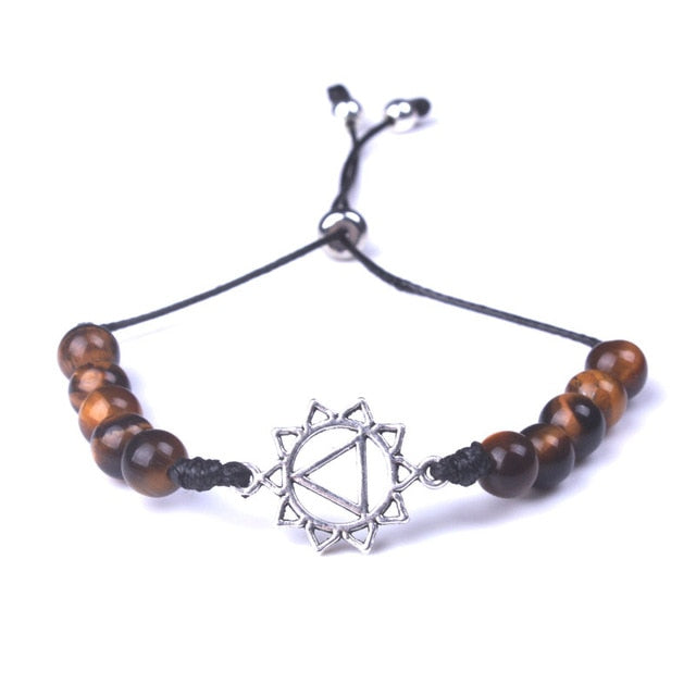 Chakra-ausgleichendes Natursteinarmband