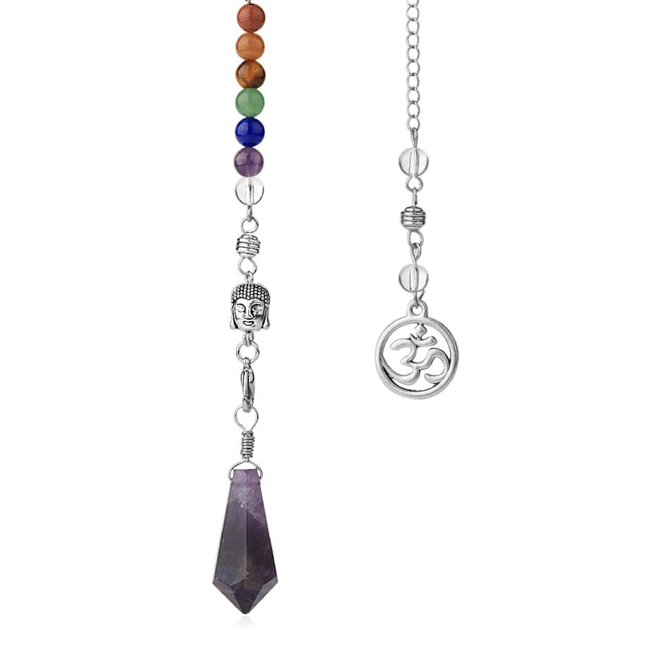 Chakra-Ausgleichspendel mit Buddhakopf
