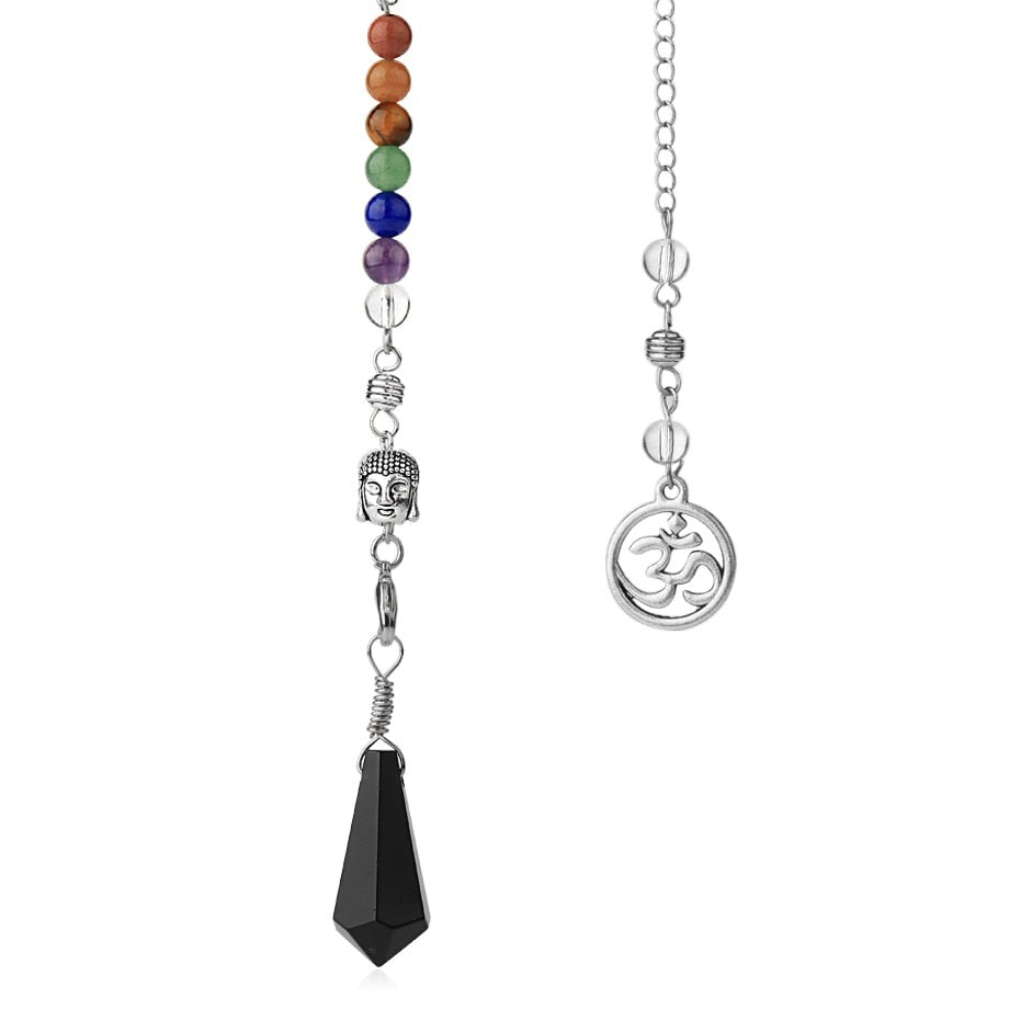 Chakra-Ausgleichspendel mit Buddhakopf
