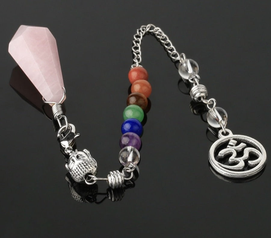 Chakra-Ausgleichspendel mit Buddhakopf