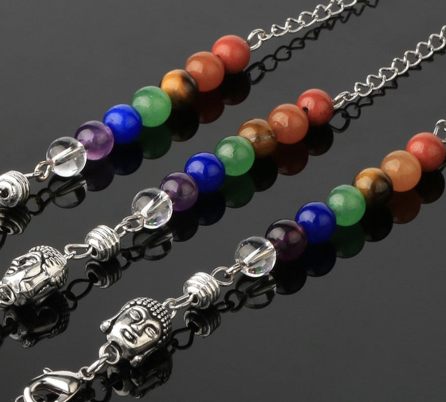 Chakra-Ausgleichspendel mit Buddhakopf
