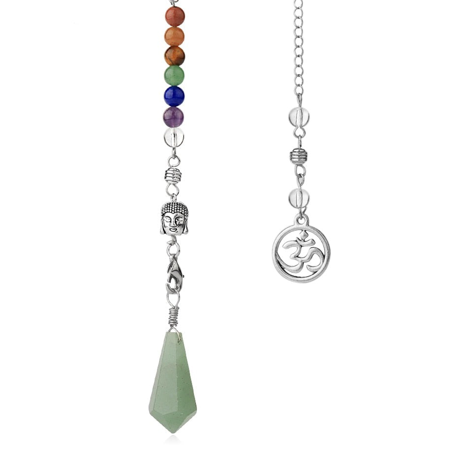 Chakra-Ausgleichspendel mit Buddhakopf