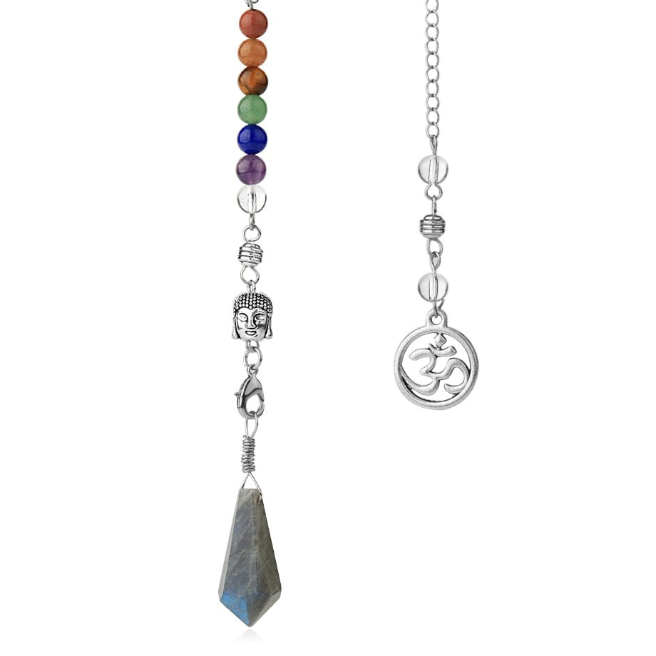 Chakra-Ausgleichspendel mit Buddhakopf