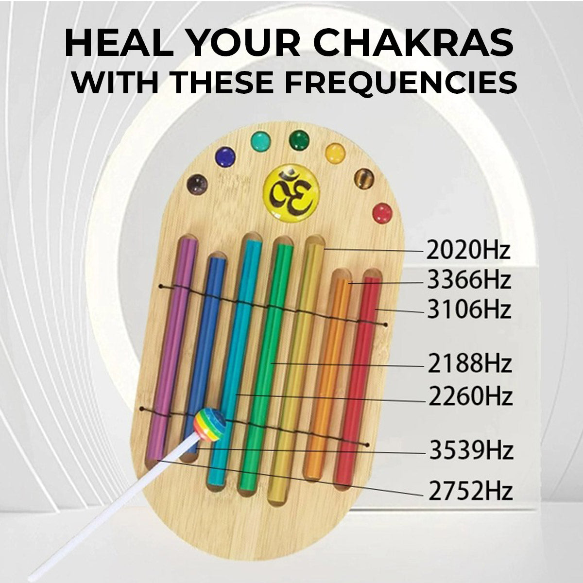 Chakra-Energie-Glockenspiel-Set zur Meditation