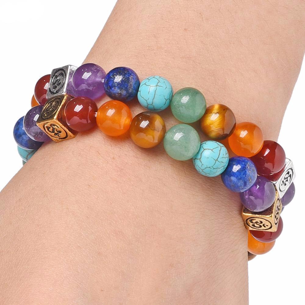 Chakra-Heilarmband mit Om-Symbol