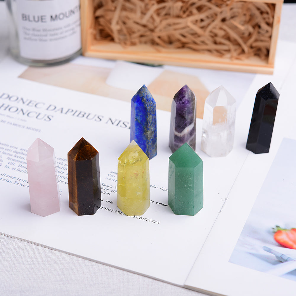 Chakra-Heilenergie-Kristallturm-Kit