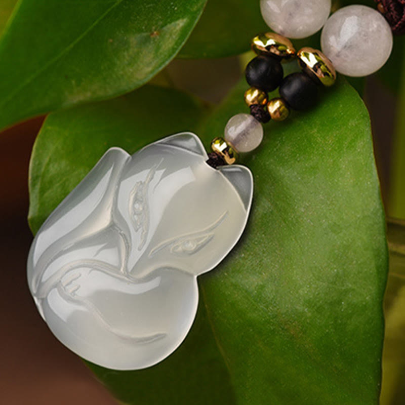 Chalcedon Rosa Kristall Harmonie Halskette 60cm Unisex