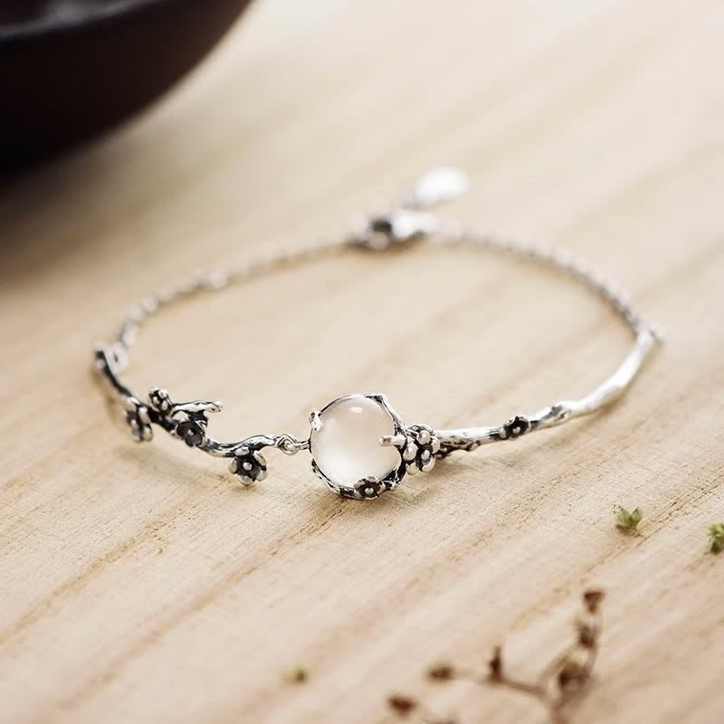 Chalcedon Positive Harmony Armband Größenverstellbar