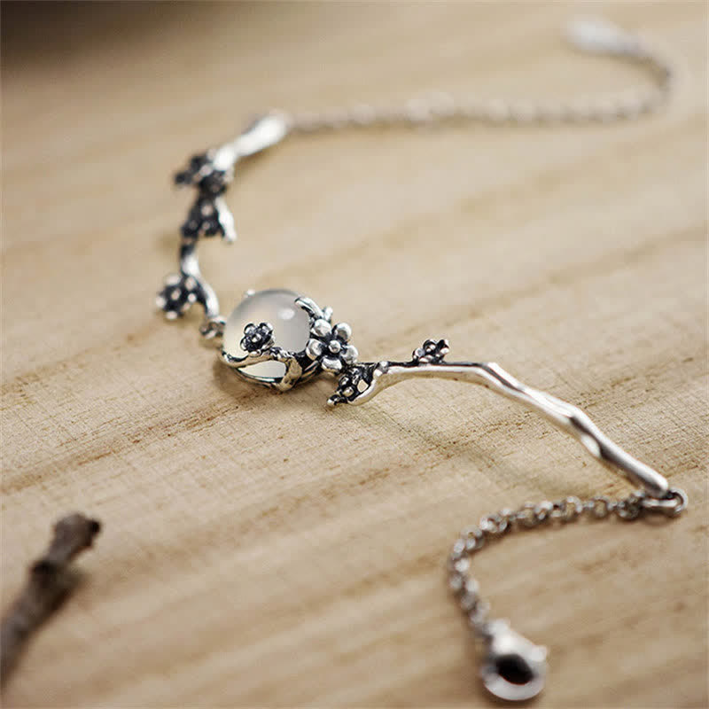 Chalcedon Positive Harmony Armband Größenverstellbar