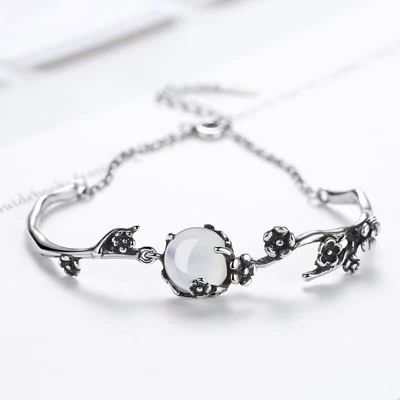 Chalcedon Positive Harmony Armband Größenverstellbar