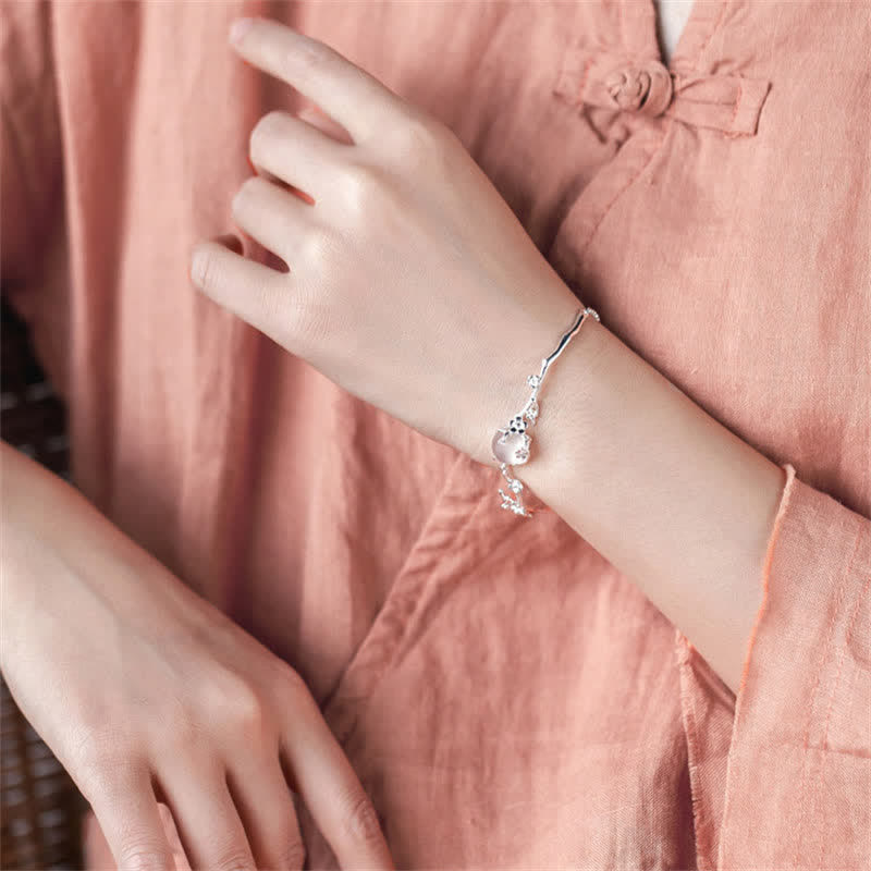 Chalcedon Positive Harmony Armband Größenverstellbar