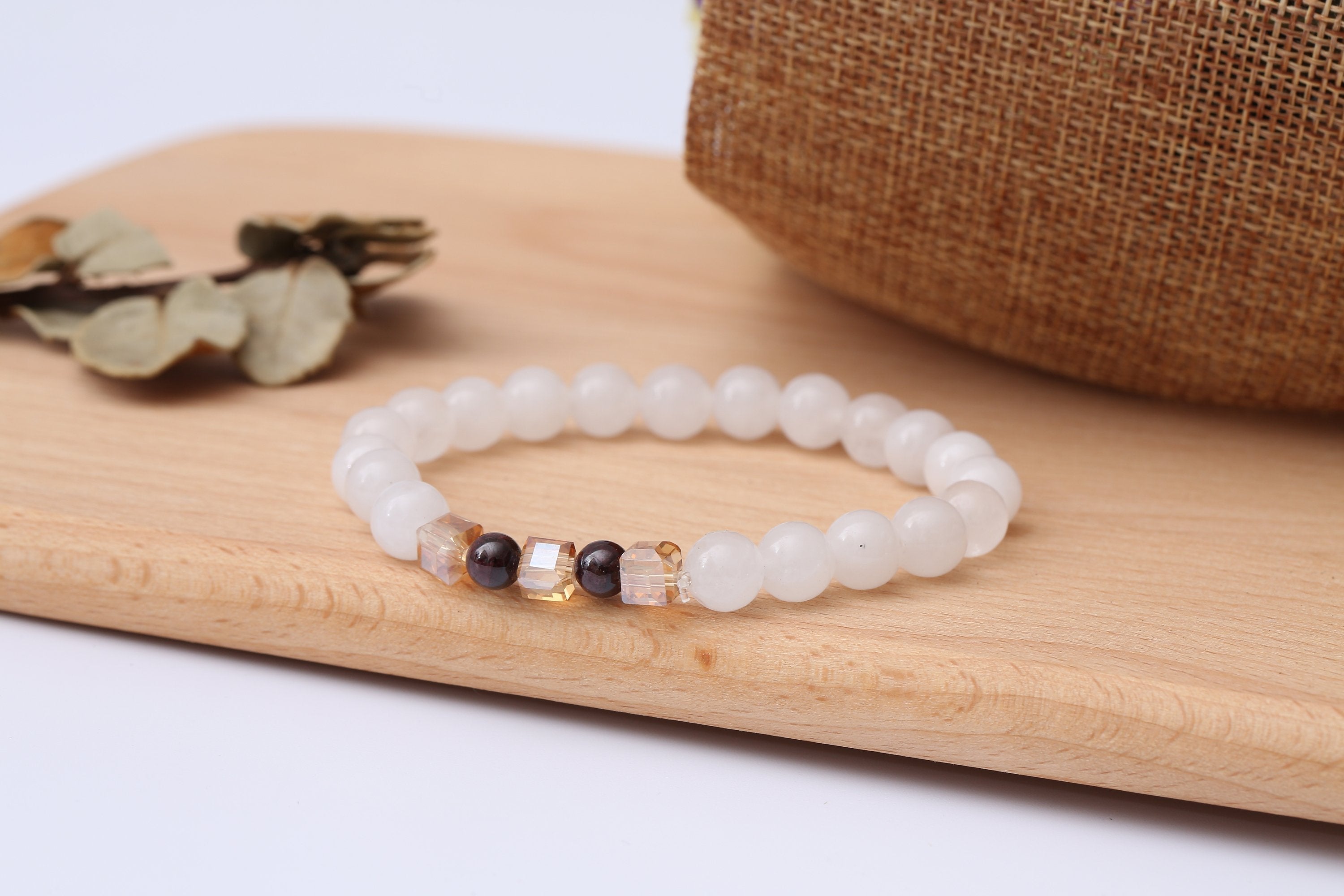 Chalcedon-Steinarmband für Ruhe und Selbstvertrauen