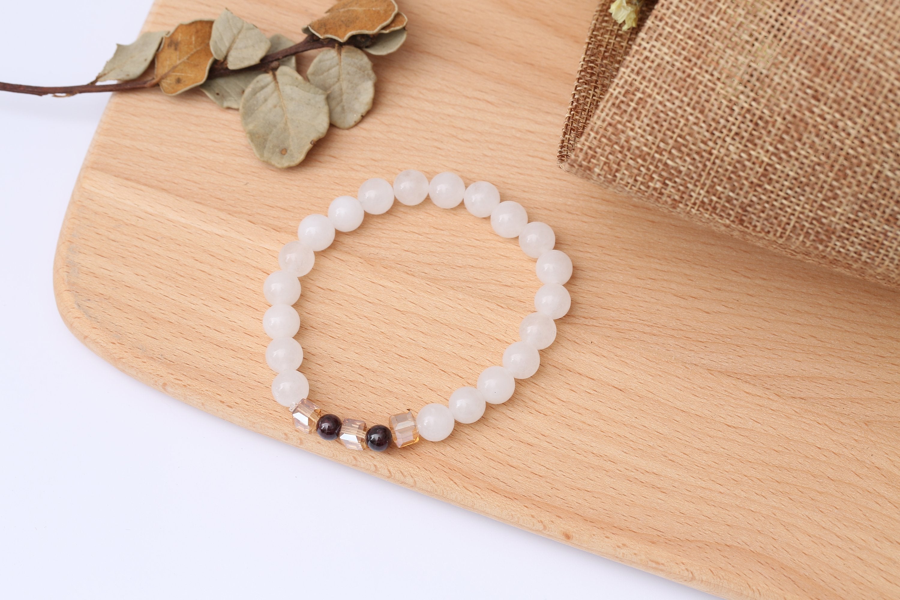 Chalcedon-Steinarmband für Ruhe und Selbstvertrauen