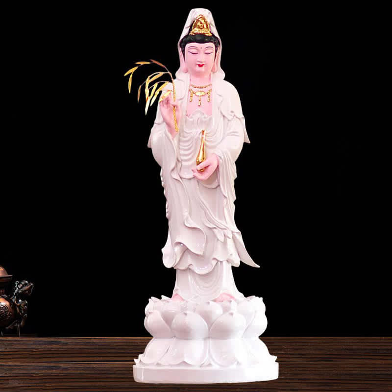 Chenrezig Bodhisattva Buddha-Statue aus Kunstharz, 30 cm, Harmonie
