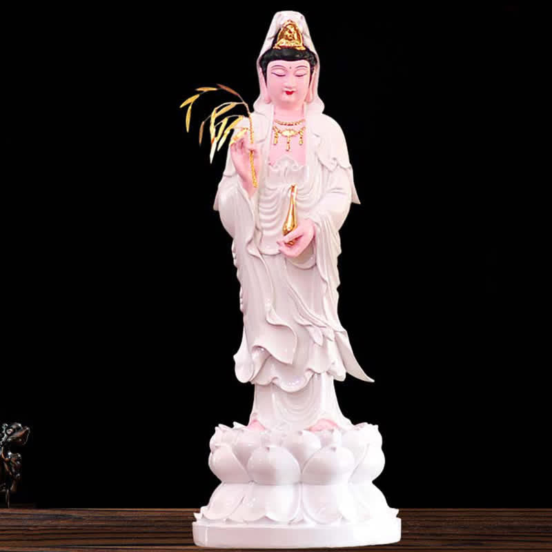 Chenrezig Bodhisattva Buddha-Statue aus Kunstharz, 30 cm, Harmonie