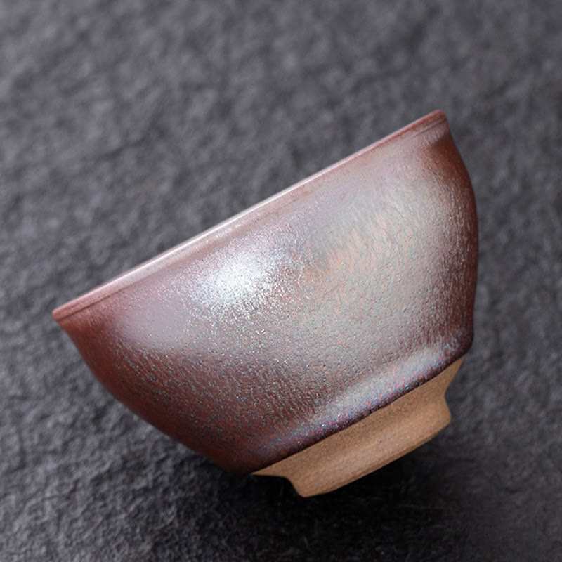 Chinesische Rotgold-Teetasse aus Jianzhan-Porzellan, 135 ml