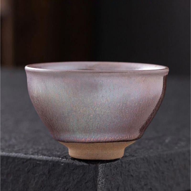 Chinesische Rotgold-Teetasse aus Jianzhan-Porzellan, 135 ml