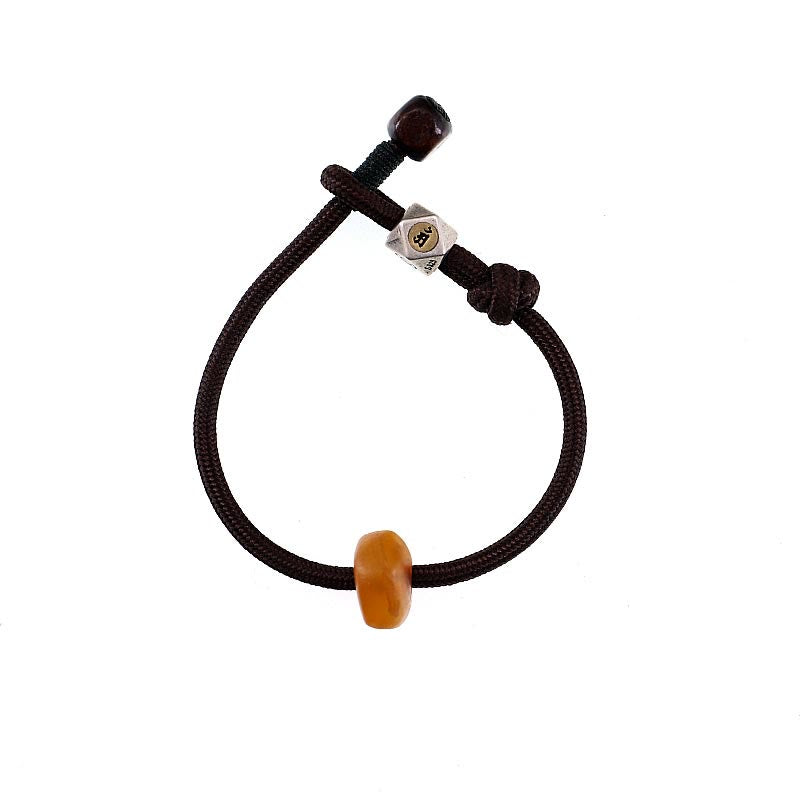 Chinesisches Sternzeichen-Armband aus Bernstein zur Beruhigung und Angst, 18 cm
