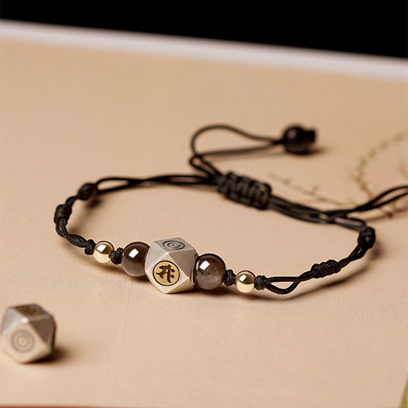Chinesisches Sternzeichen-Armband aus Sterlingsilber mit Zinnober und Geburtsbuddha