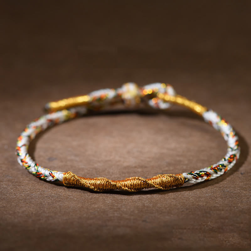 Chinesisches Sternzeichen-Buddha-Armband, geflochten, 14–17 cm, Schutz, Glück