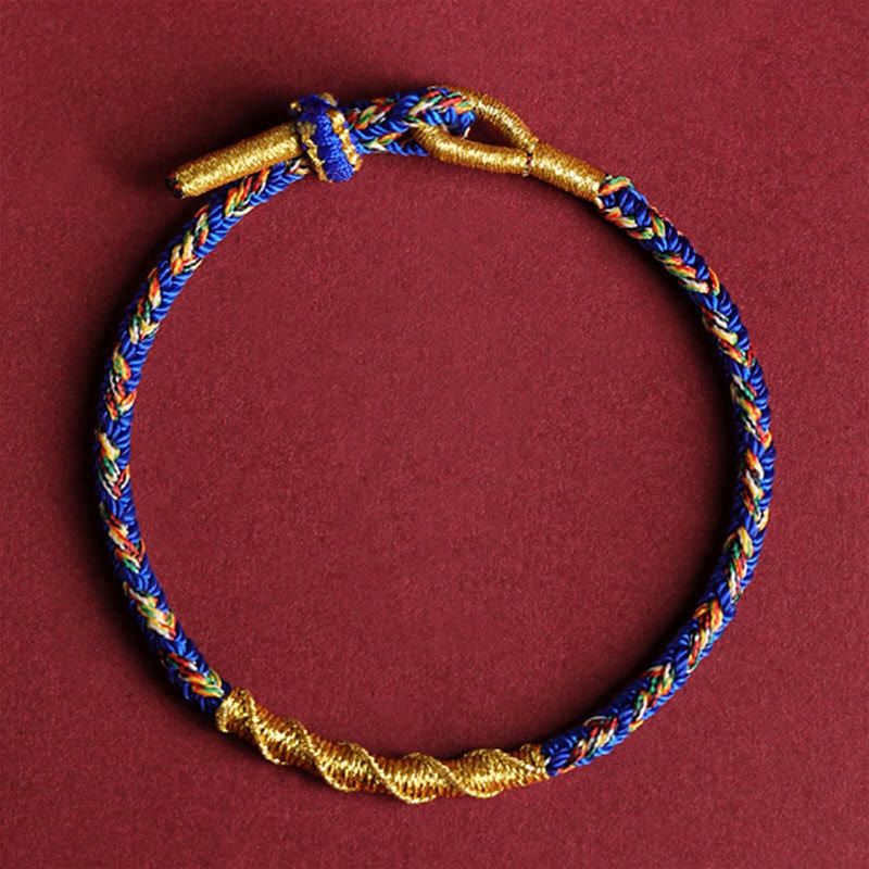 Geflochtenes Schnurarmband mit chinesischem Sternzeichen
