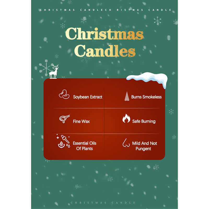 Sojawachskerze mit Weihnachtsbaumduft zur spirituellen Reinigung