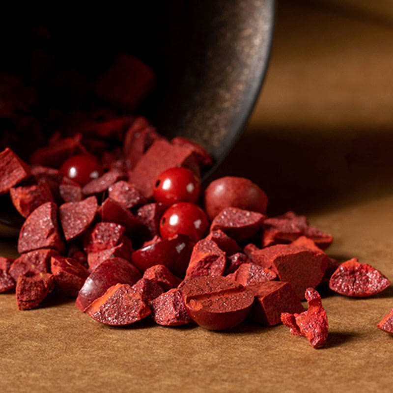 Zinnober-Segensarmband mit Om Mani Padme Hum | Heilende Klänge