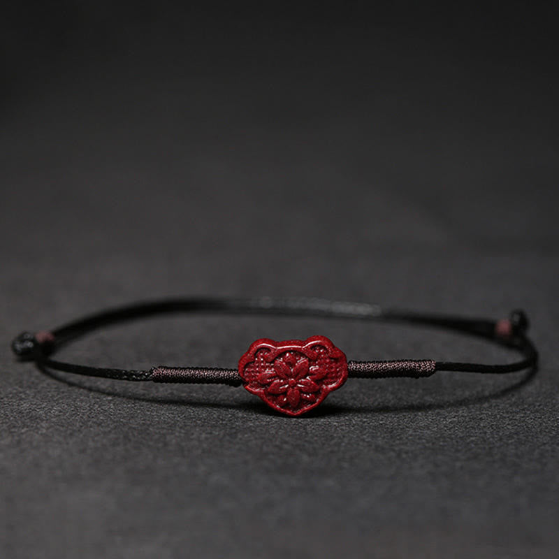 Zinnoberarmband mit Pixiu für Glück und Schutz