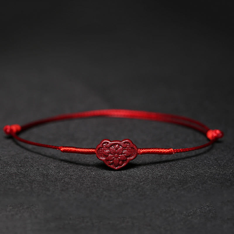 Zinnoberarmband mit Pixiu für Glück und Schutz