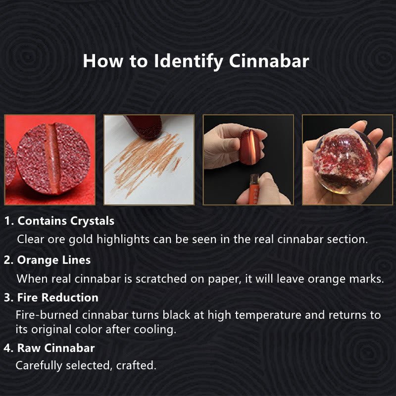 Zinnoberarmband mit roter Schnur | Vierblättriges Kleeblatt