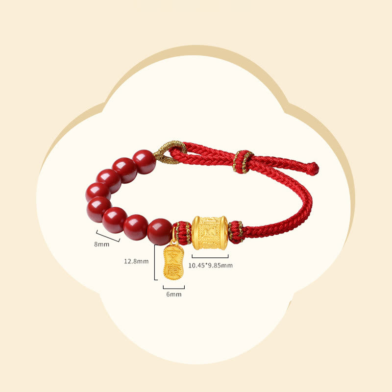 Zinnober Om Mani Padme Hum Armband