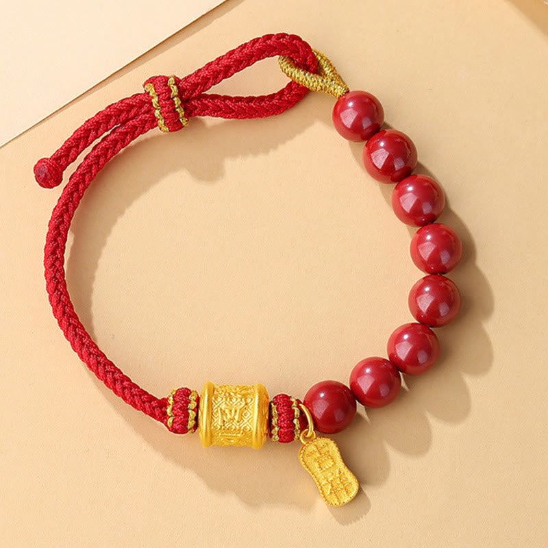 Zinnober Om Mani Padme Hum Armband