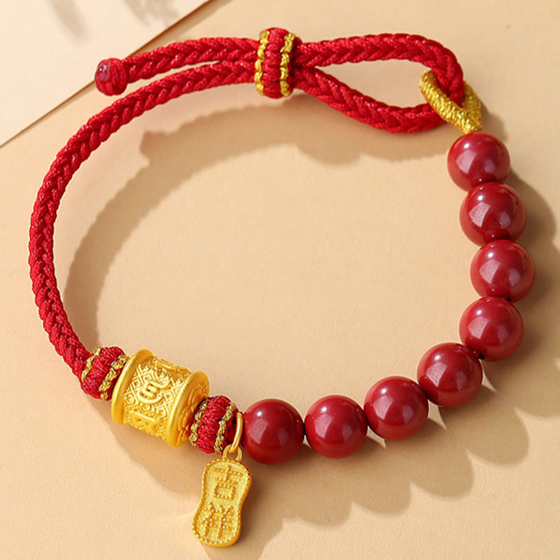 Zinnober Om Mani Padme Hum Armband