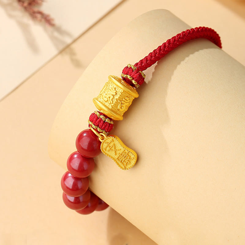 Zinnober Om Mani Padme Hum Armband