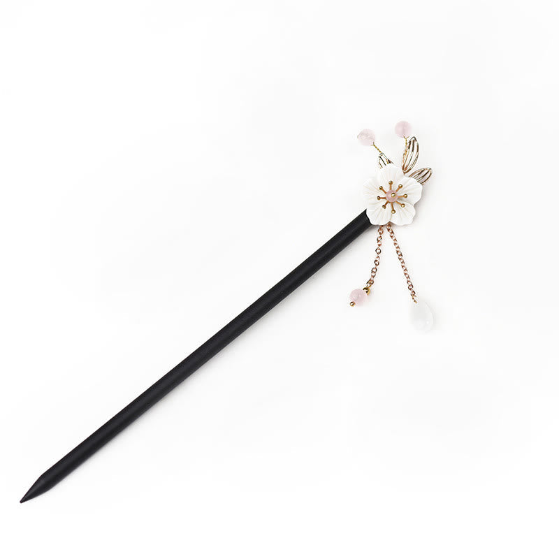 Klassische chinesische Bauhinia Quaste Holz Haarnadel