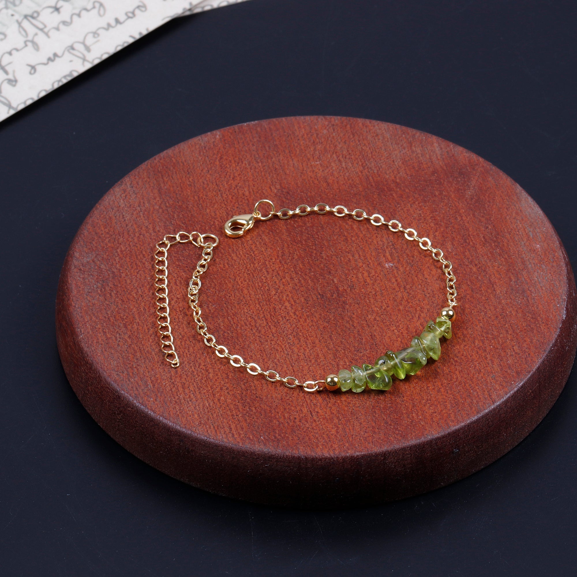 Cleopatras Schatz Peridot Armband &amp; Ohrringe Set